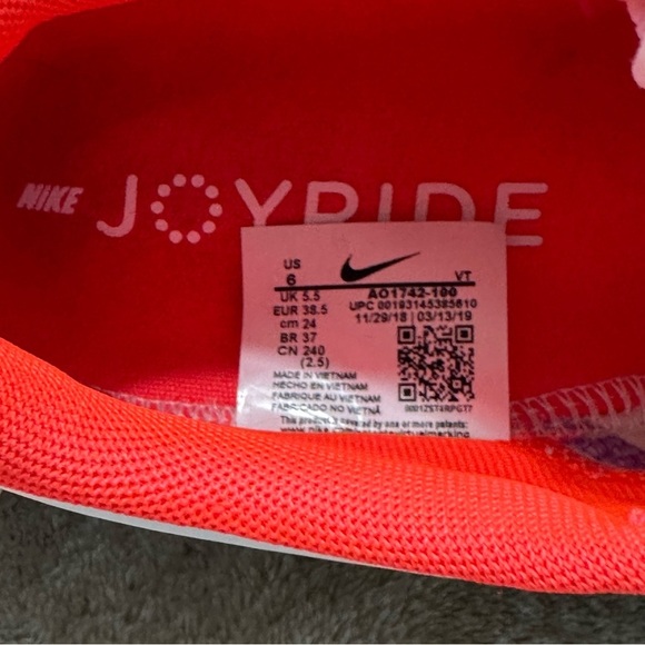 Nike Joyride CC Bright Crimson AO1742-100 Size 6 - Picture 11 of 12